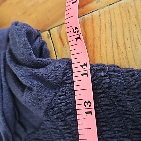 NWT Free People Charlotte Top size XS Blue/Navy - Picture 7 of 7